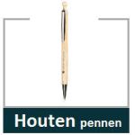 houten pennen met logo
