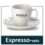 espresso sets met logo
