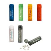 Mint tube met ca. 11 gr. mintjes - Frosted kleur & Suikervrij Mint tube met ca. 11 gr. mintjes - Frosted kleur & Suikervrij