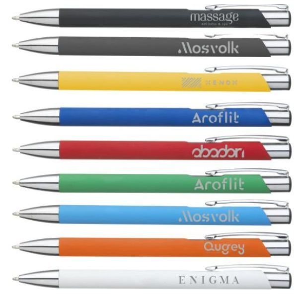 Ebony Soft Touch pennen blauwschrijvend